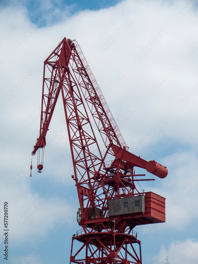 Power and Precision: A Shipyard Crane in Bilbao Showcasing the Art of Heavy Lifting in the Maritime Industry Power and Precision: A Shipyard Crane in Bilbao Showcasing the Art of Heavy Lifting in the Maritime Industry