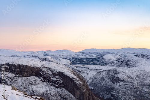 sunset in the mountains