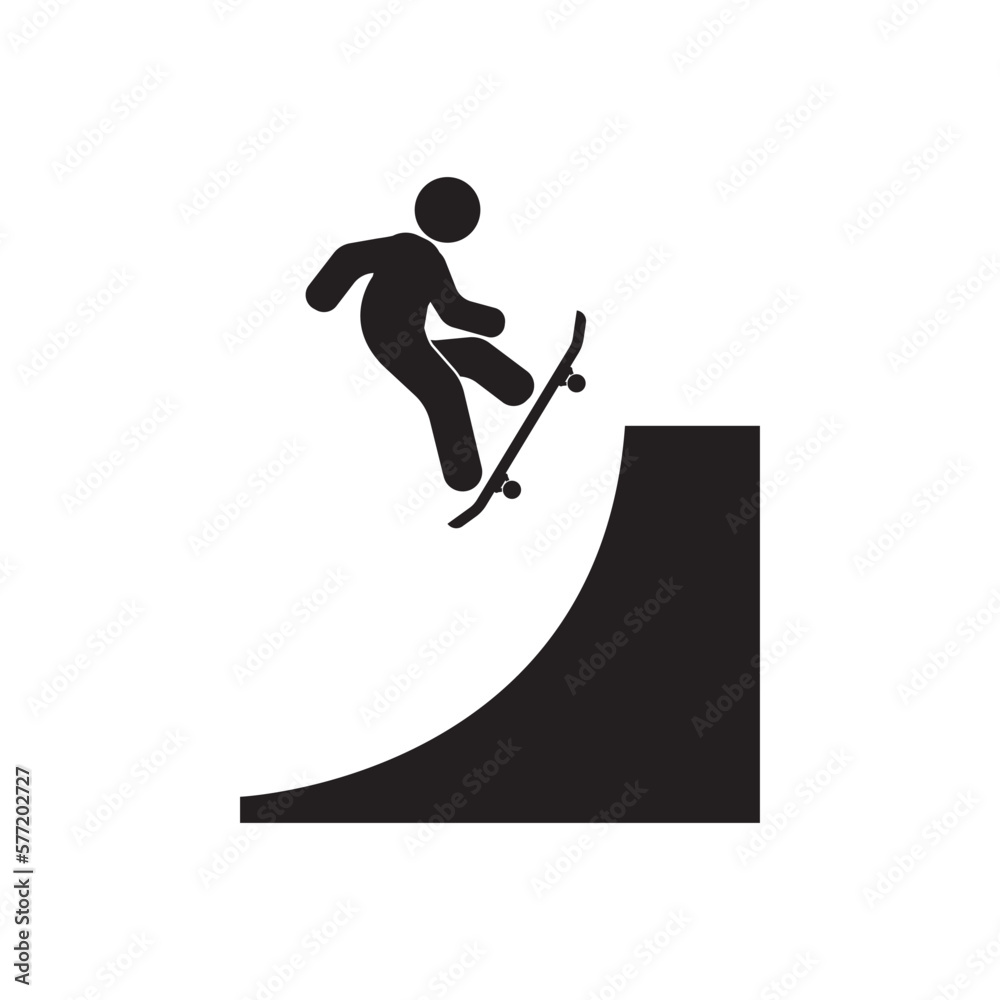 Skate board icon vector illustration design and background