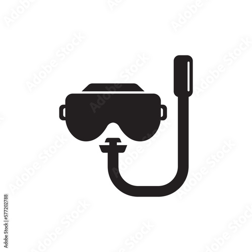 Diving goggles icon symbol,illustration design template.