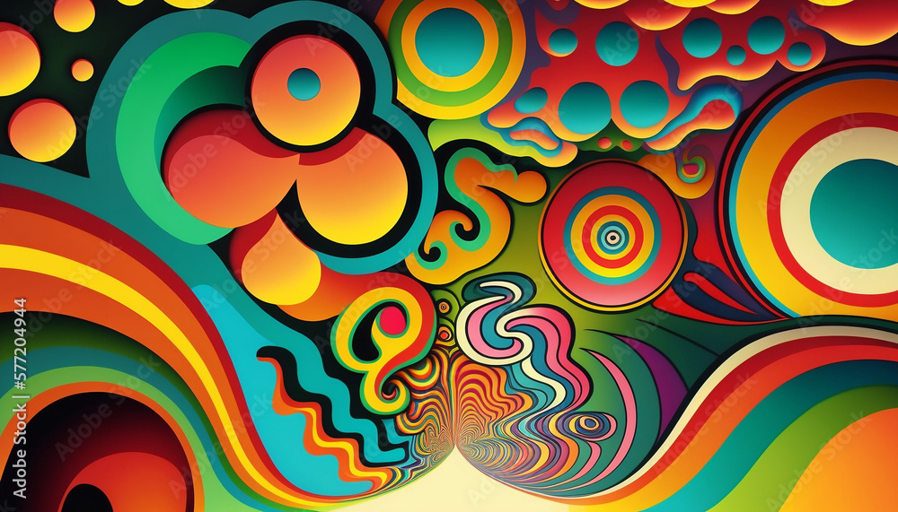 abstract background with circles generated IA abstract background with circles generated IA