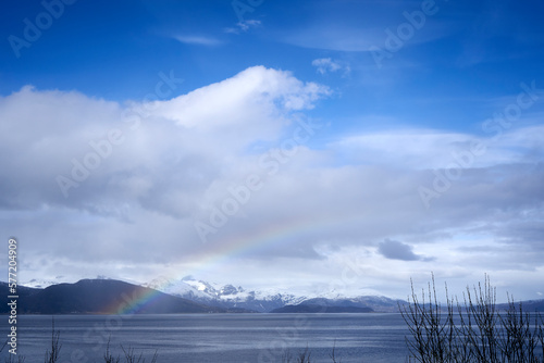 clouds over lake, Norway