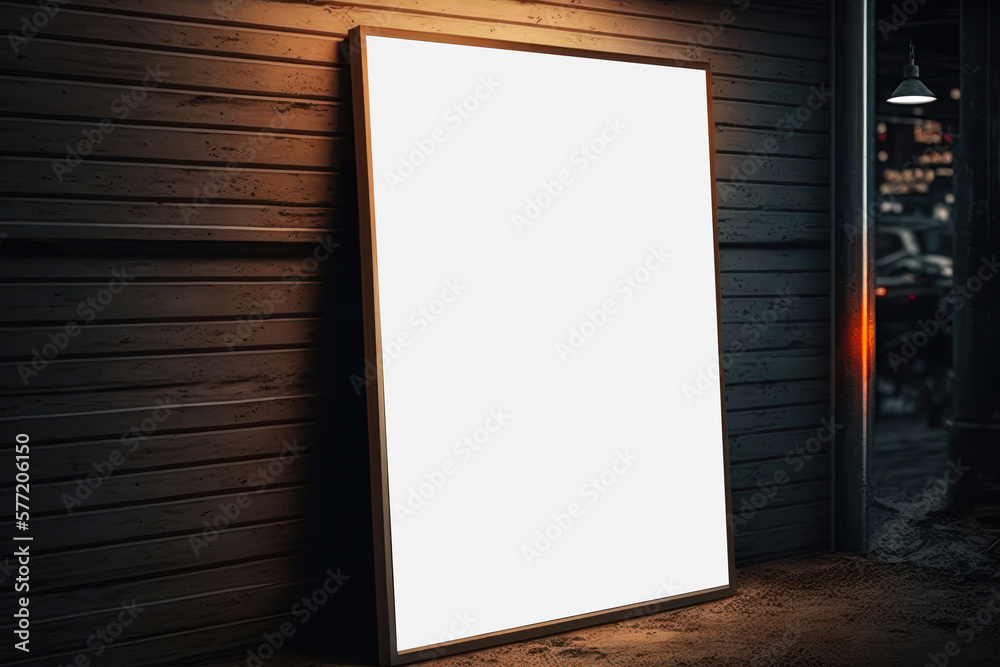 Illustration of sign Mockup. AI generation Illustration of sign Mockup. AI generation