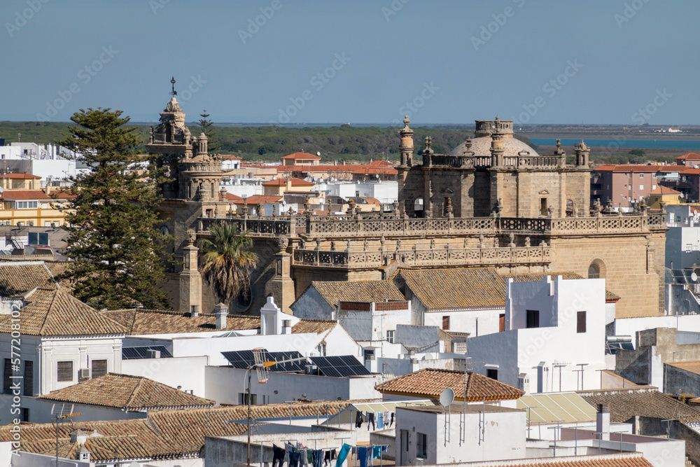 View of Sanlucar de Barrameda, in the province of Cadiz, Andalusia, Spain