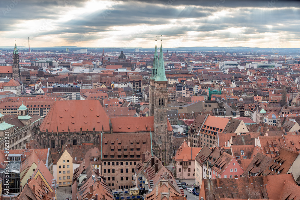 View over the city of Nuremberg