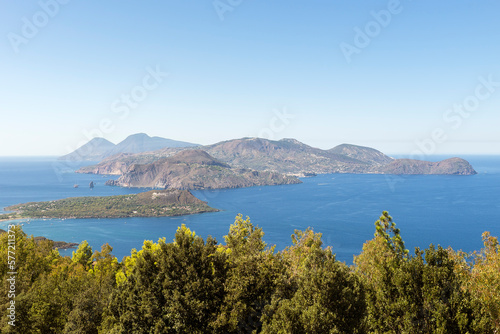 Fototapeta Naklejka Na Ścianę i Meble -  Seascapes of The Vulcano Island (Aeolian Islands) in Lipari, Messina Province, Sicily, Italy.
