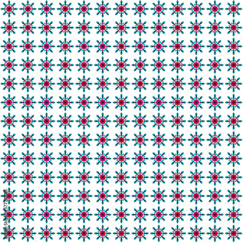 quadratische fläche gefüllt mit einer vielzahl von sternförmigen farbigen elementen