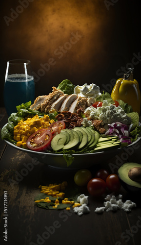Cobb Salad with vegetables IA