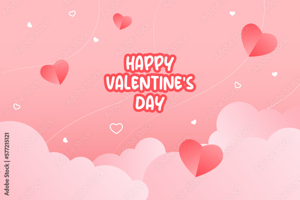 valentine's day background vector illustration