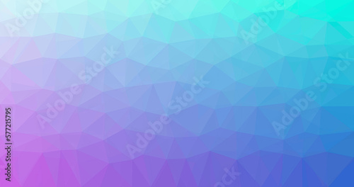 Prismatic background with polygonal pattern. Low poly triangular background gradient in bright colors. Polygonal background banner template. Illustration with irregular triangles.