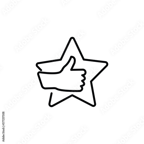 Exceed the possibilities, expectations. Vector linear icon isolated on white background.