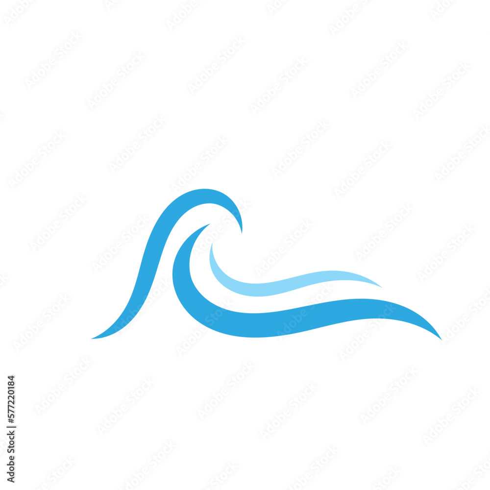 Water wave beach wave logo icon vector illustration design logo Water wave beach wave logo icon vector illustration design logo