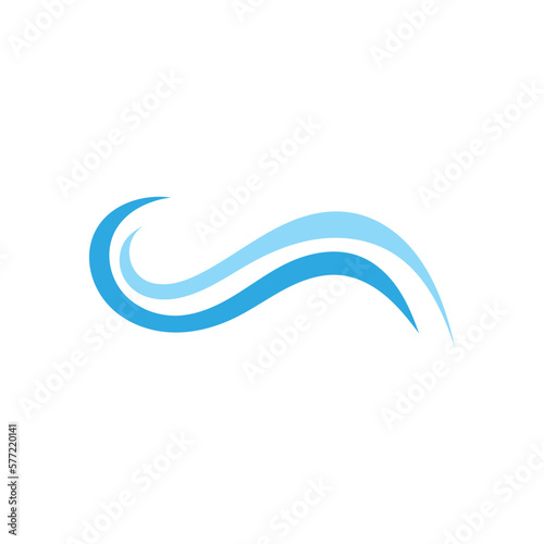 Water wave beach wave logo icon vector illustration design logo © Tomi43