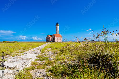 path to abandoned lighthouse on deserted island