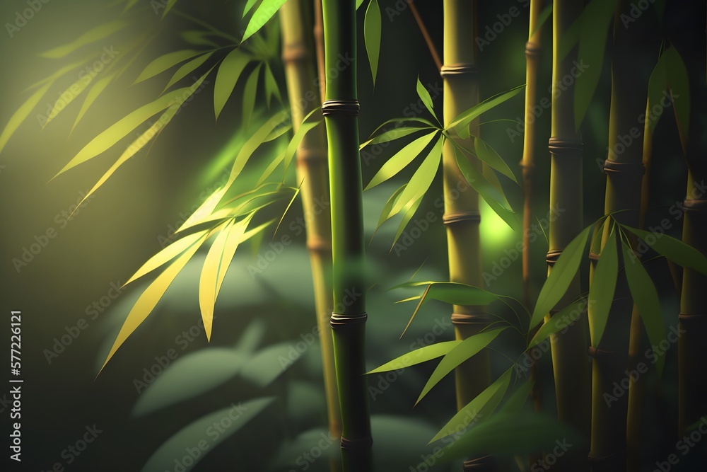Obraz premium bamboo created using Generative AI Technology