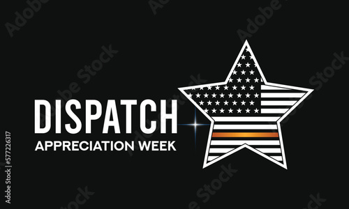 Vector illustration on the theme of DISPATCH APPRECIATION  awareness Week of April.Poster , banner design template Vector illustration.