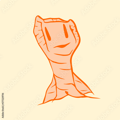 Funny and cute unique character
