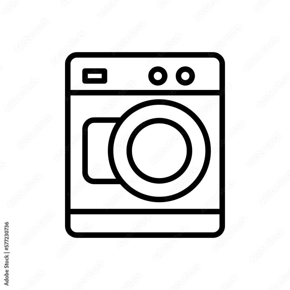 Washing machine Icon Vector. illustration on white background..eps Washing machine Icon Vector. illustration on white background..eps