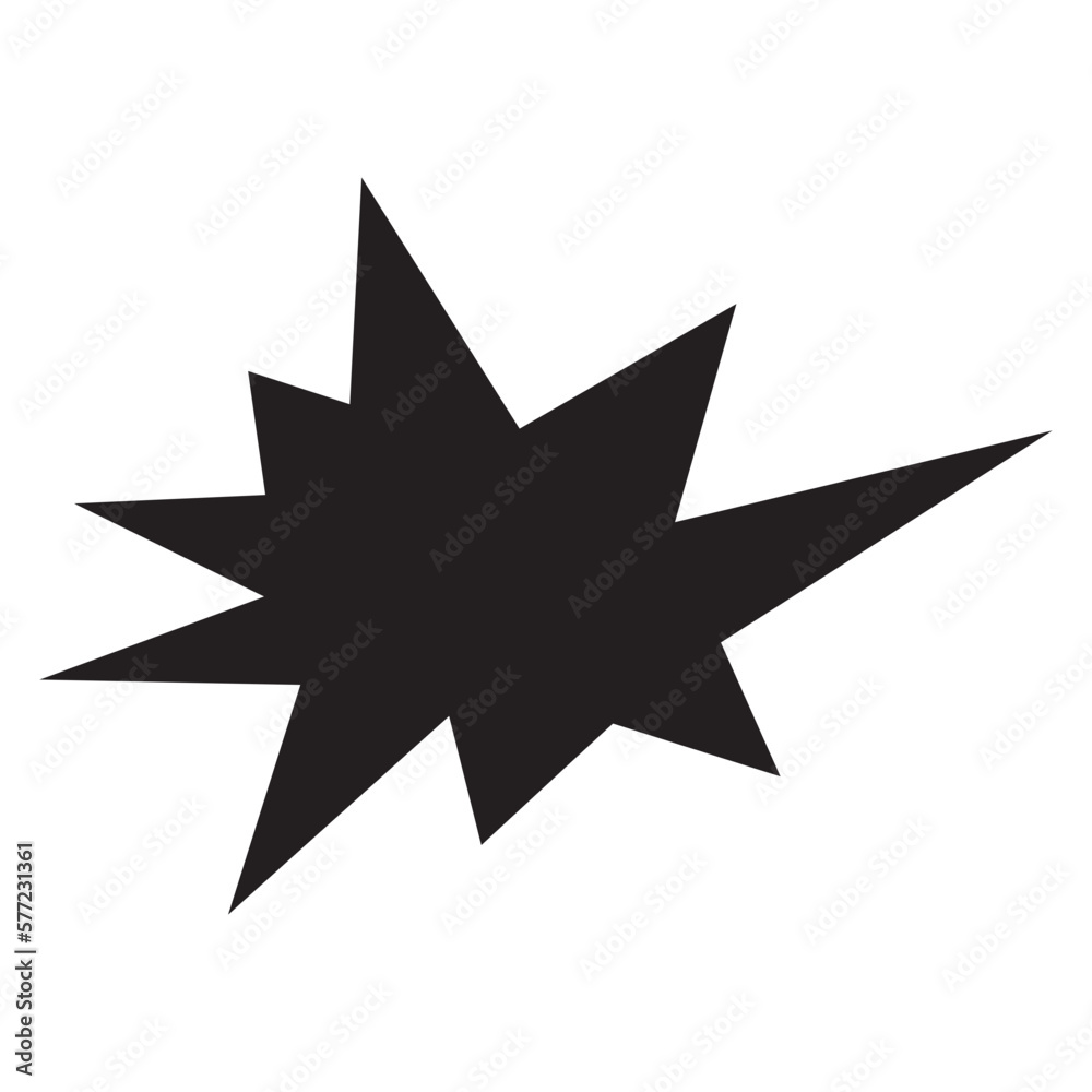 black star shape black star shape