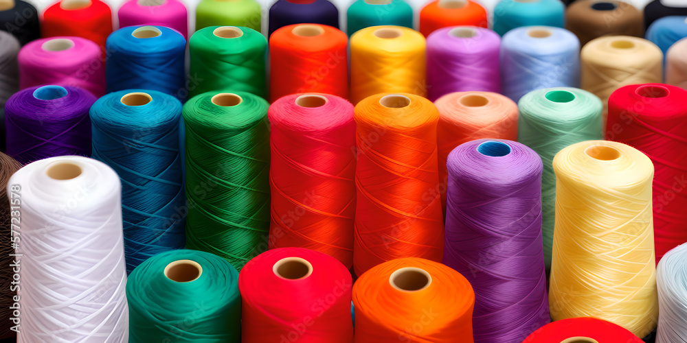 many multi-colored spools of thread on a table with a white background and one green, Andris Stok, color, cross-stitch, arts and crafts many multi-colored spools of thread on a table with a white background and one green, Andris Stok, color, cross-stitch, arts and crafts