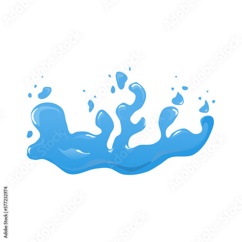 The best realistic splash water or squirting water. spot  spray  fluid icon vector illustration in trendy flat 3d style. Editable graphic resources for many purposes.