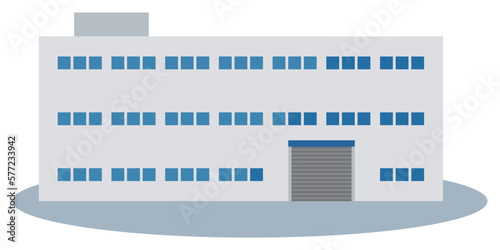 工場の外観イラスト