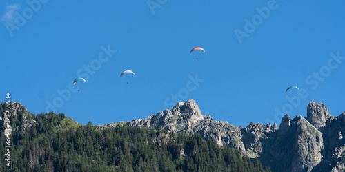 flying over the mountain