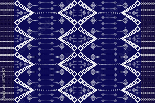 Ethnic geometric oriental traditional with elements seamless pattern. designed for background  wallpaper  clothing  wrapping  fabric  Batik  decorating  embroidery style