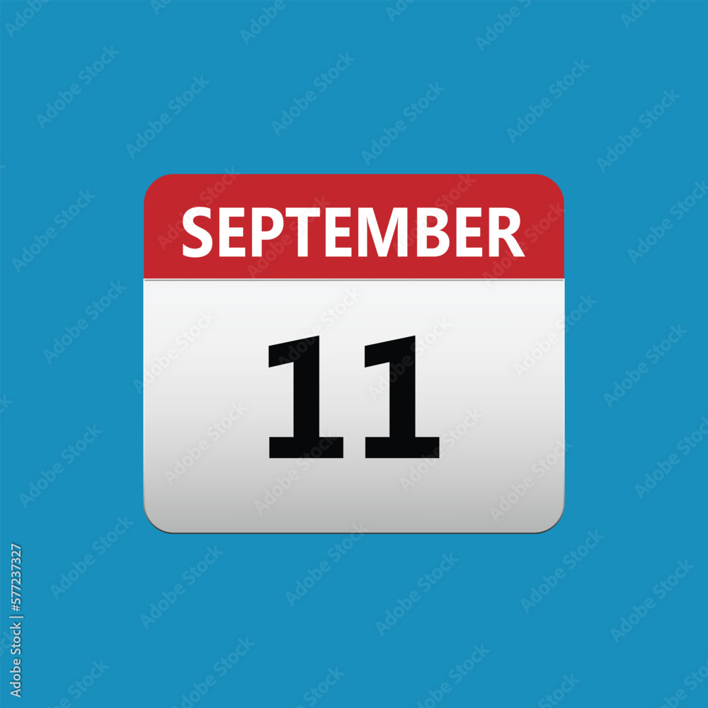11th July calendar icon. July 11 calendar Date Month icon. Isolated on blue background 11th July calendar icon. July 11 calendar Date Month icon. Isolated on blue background