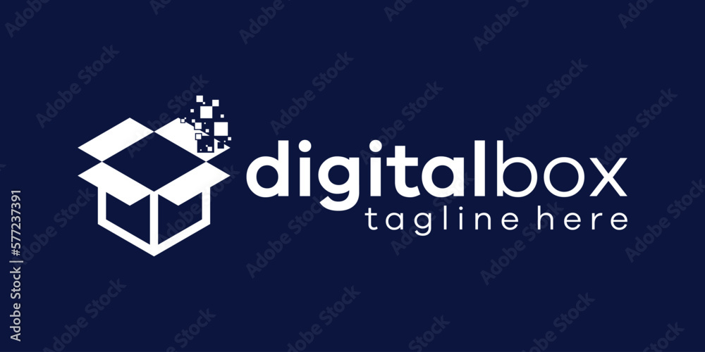 digital box logo design icon vector illustration digital box logo design icon vector illustration