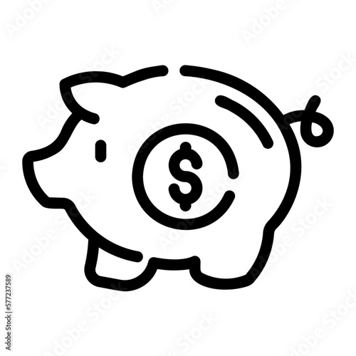 savings line icon