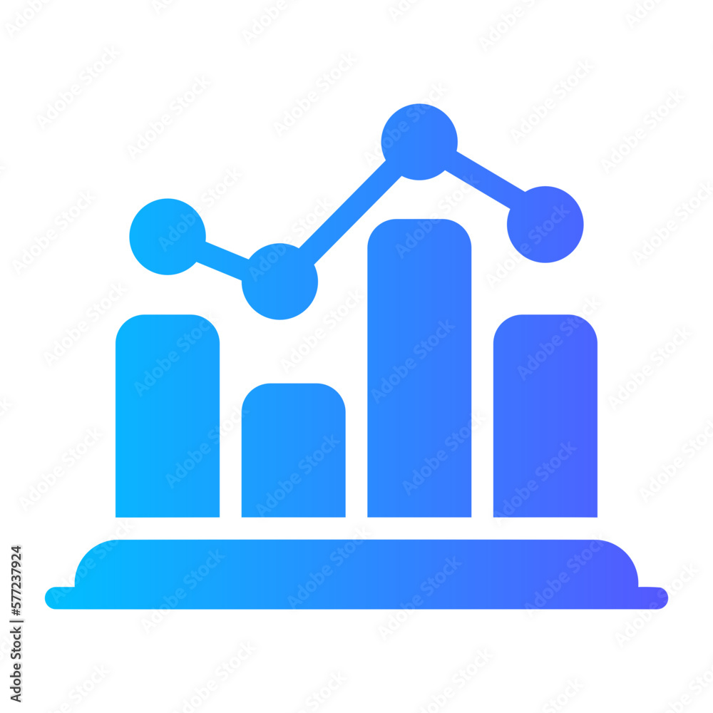 bar gradient icon bar gradient icon