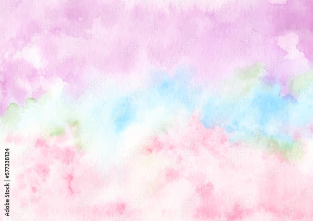 Pastel color watercolor abstract background