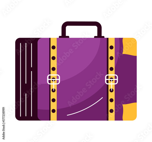 purple suitcase travel