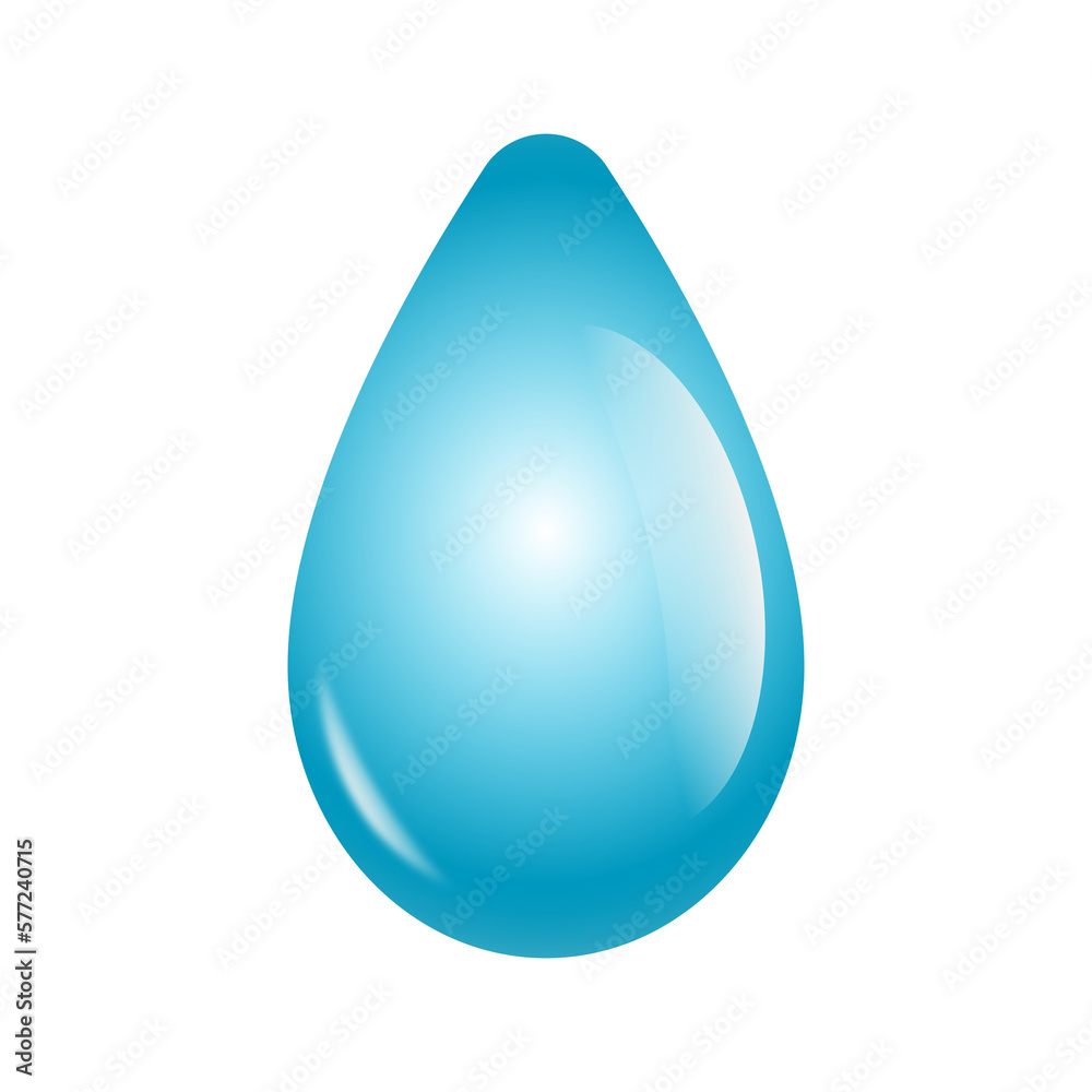 Blue water drop