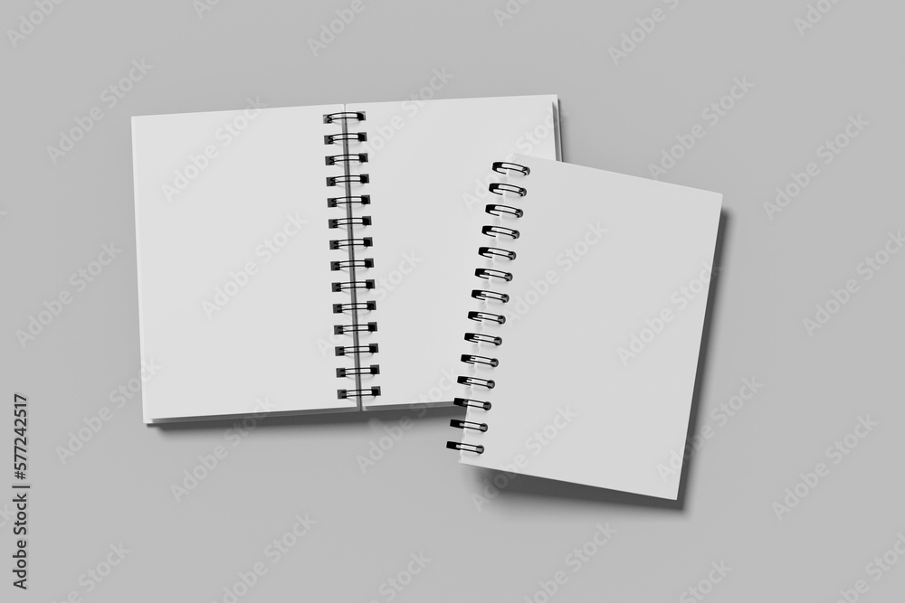 A5 Spiral Notebook Blank Mockup A5 Spiral Notebook Blank Mockup