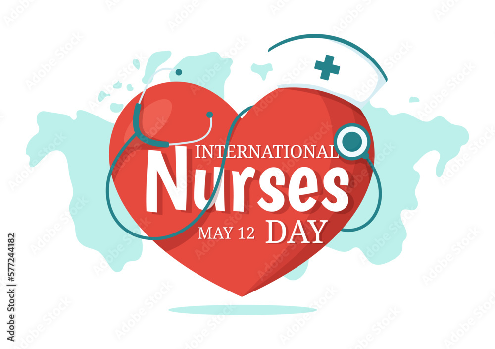 International Nurses Day on May 12 Illustration for Contributions that Nurse Make to Society in Flat Cartoon Hand Drawn for Landing Page Templates International Nurses Day on May 12 Illustration for Contributions that Nurse Make to Society in Flat Cartoon Hand Drawn for Landing Page Templates
