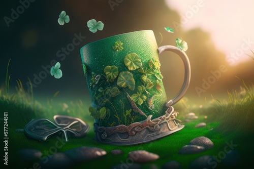 St patrick's holiday iGenerative AI Art Illustration photo