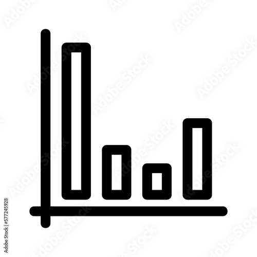 bar chart icon or logo isolated sign symbol vector illustration - high quality black style vector icons 