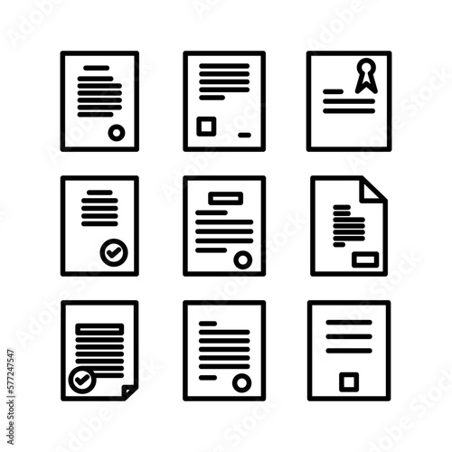 contract icon or logo isolated sign symbol vector illustration - high quality black style vector icons  © kamal az zahra