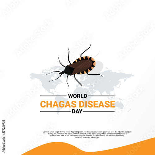 World chagas Disease day vector illustration. Suitable for Poster, Banners, campaign and greeting card.