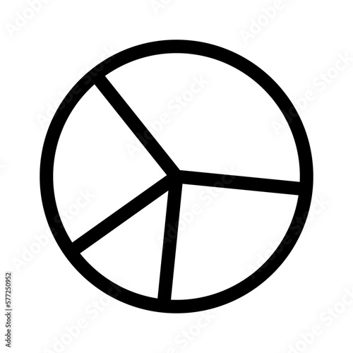 pie chart icon or logo isolated sign symbol vector illustration - high quality black style vector icons
