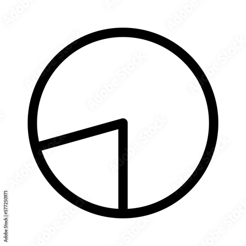 pie chart icon or logo isolated sign symbol vector illustration - high quality black style vector icons 