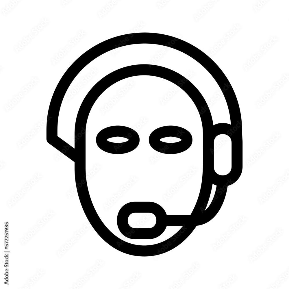 Fototapeta premium telemarketing icon or logo isolated sign symbol vector illustration - high quality black style vector icons 