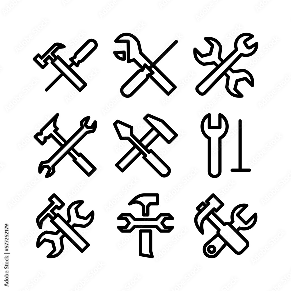 tools icon or logo isolated sign symbol vector illustration - high quality black style vector icons
