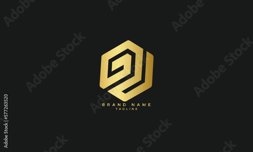 GUD, CGU, GDU, DGU, Abstract initial monogram letter alphabet logo design photo