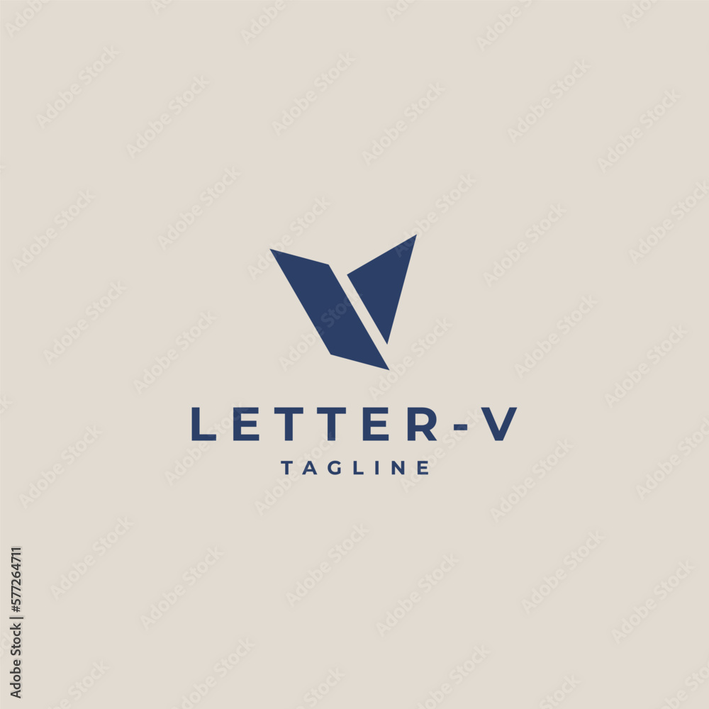 Fototapeta premium Letter V logo icon design template