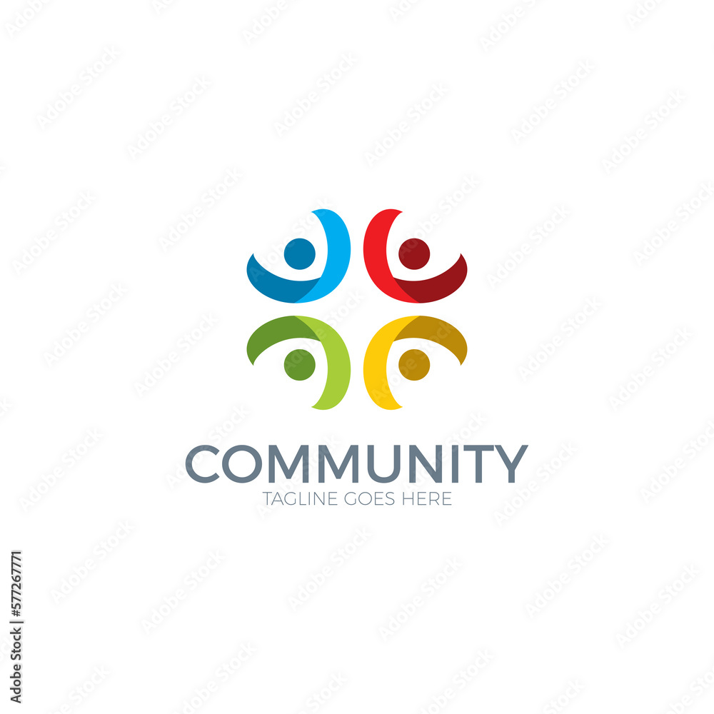 Community Logo Icon Elements Template. human Logo vector. people health care. Abstract Community logo. Community Logo Icon Elements Template. human Logo vector. people health care. Abstract Community logo.