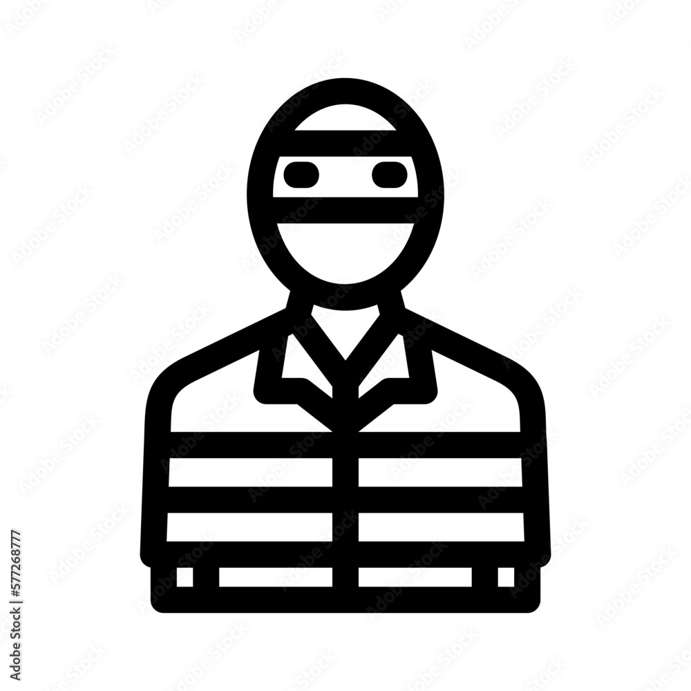 criminal icon or logo isolated sign symbol vector illustration - high-quality black style vector icons
