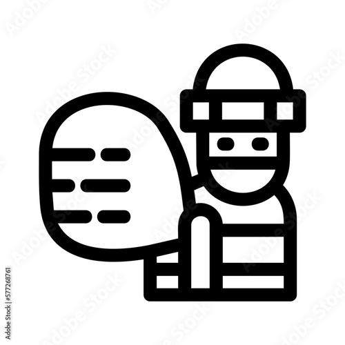 criminal icon or logo isolated sign symbol vector illustration - high-quality black style vector icons
